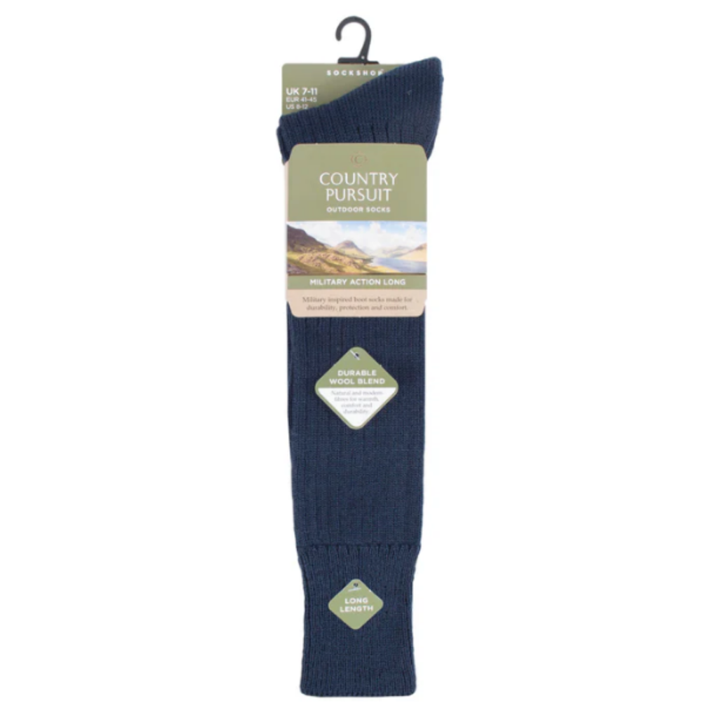 Country Pursuit Mens Long Military Action Socks - Assorted