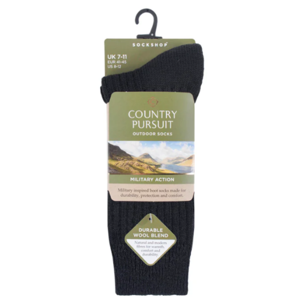 Country Pursuit Mens Short Military Action Socks - Assorted