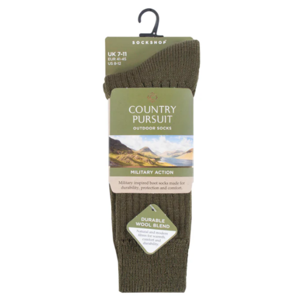 Country Pursuit Mens Short Military Action Socks - Assorted