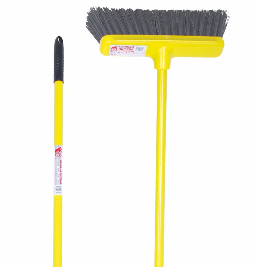 Red Gorilla Heavy Duty Narrow Soft Bristle Brush - Yellow