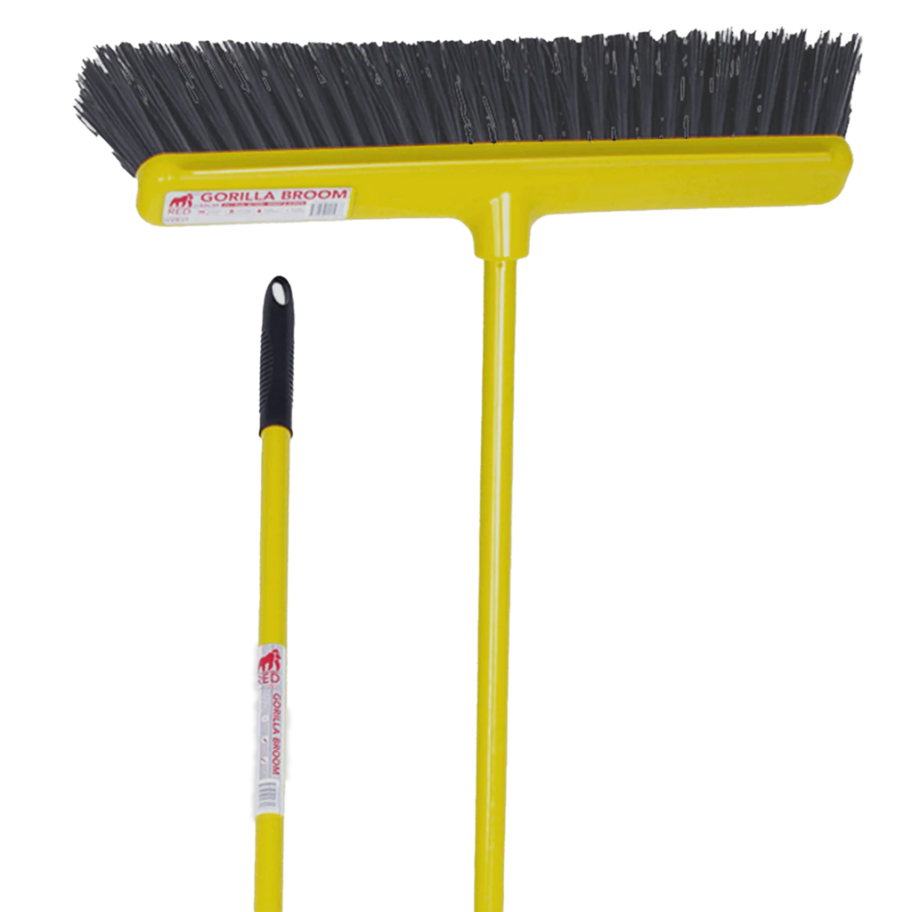 Red Gorilla Heavy Duty Soft Bristle Brush - Yellow