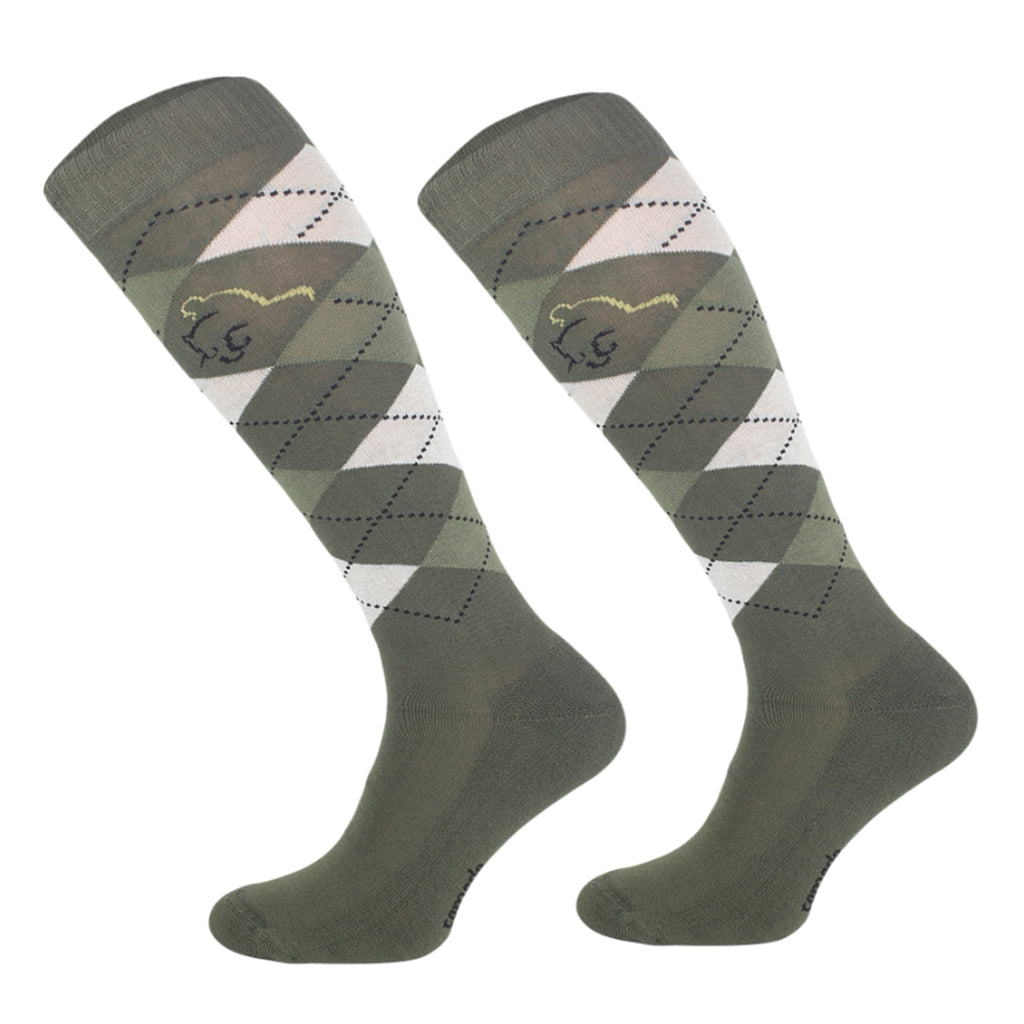 Comodo Adult Soft Feel Equestrian Sport Sock - Khaki