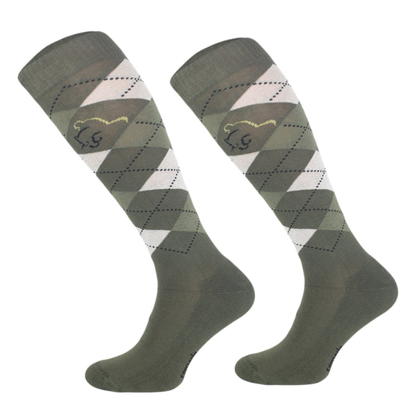 Comodo Adult Soft Feel Equestrian Sport Sock - Khaki