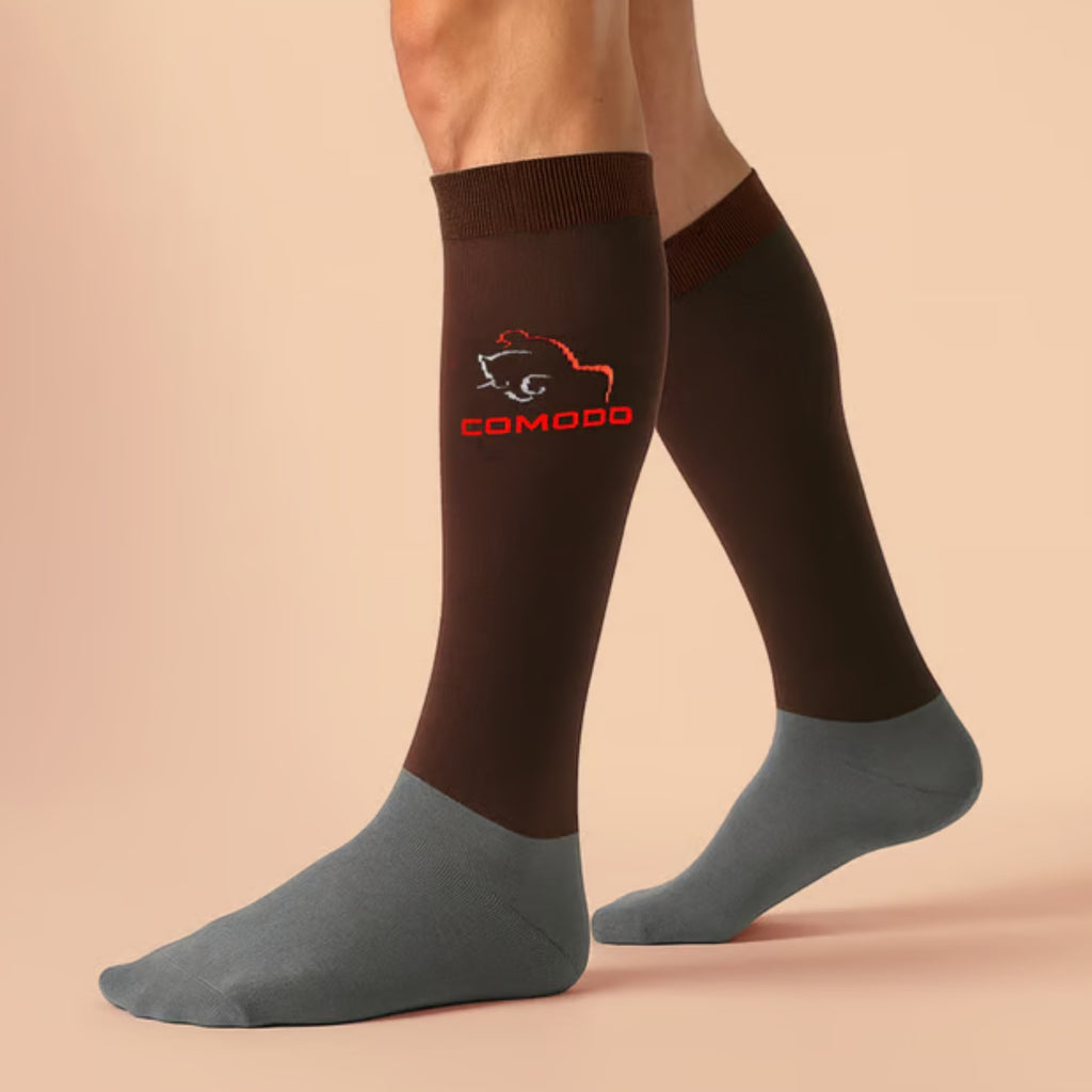 Comodo Adult Soft Feel Equestrian Sport Sock - Chocolate