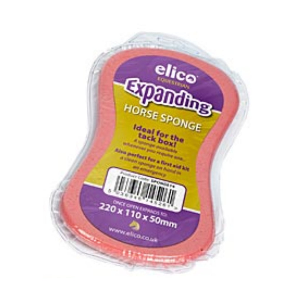 Elico Expanding Horse Sponges - Pink