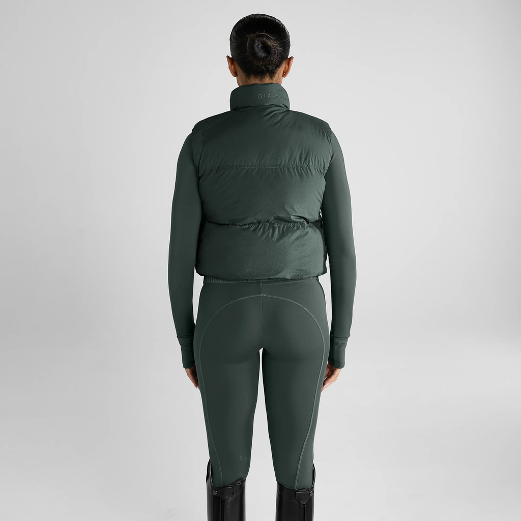 Aztec Diamond Core Mid-layer Gilet - Fern