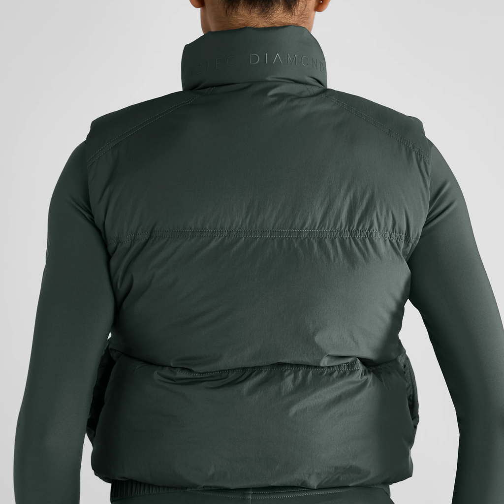 Aztec Diamond Core Mid-layer Gilet - Fern