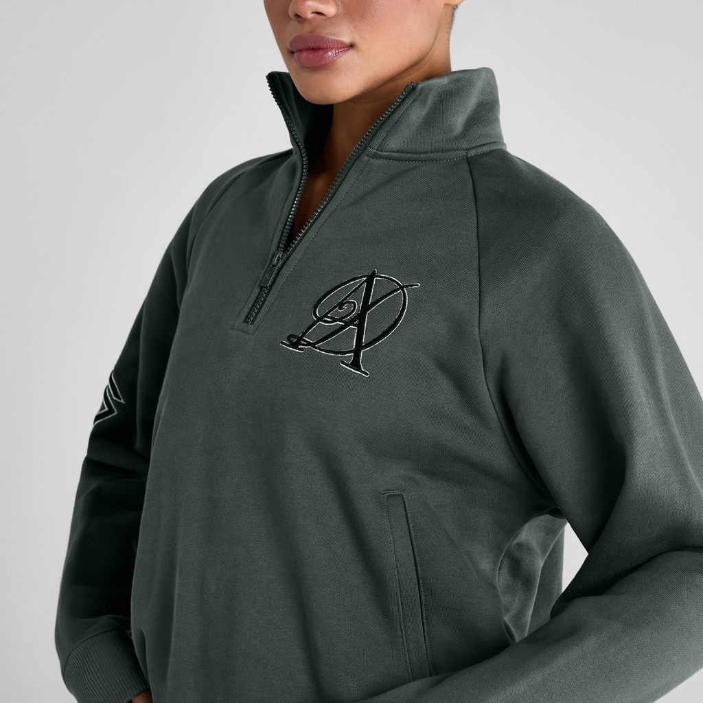 Aztec Diamond Sporting Goods Half Zip Sweater - Fern