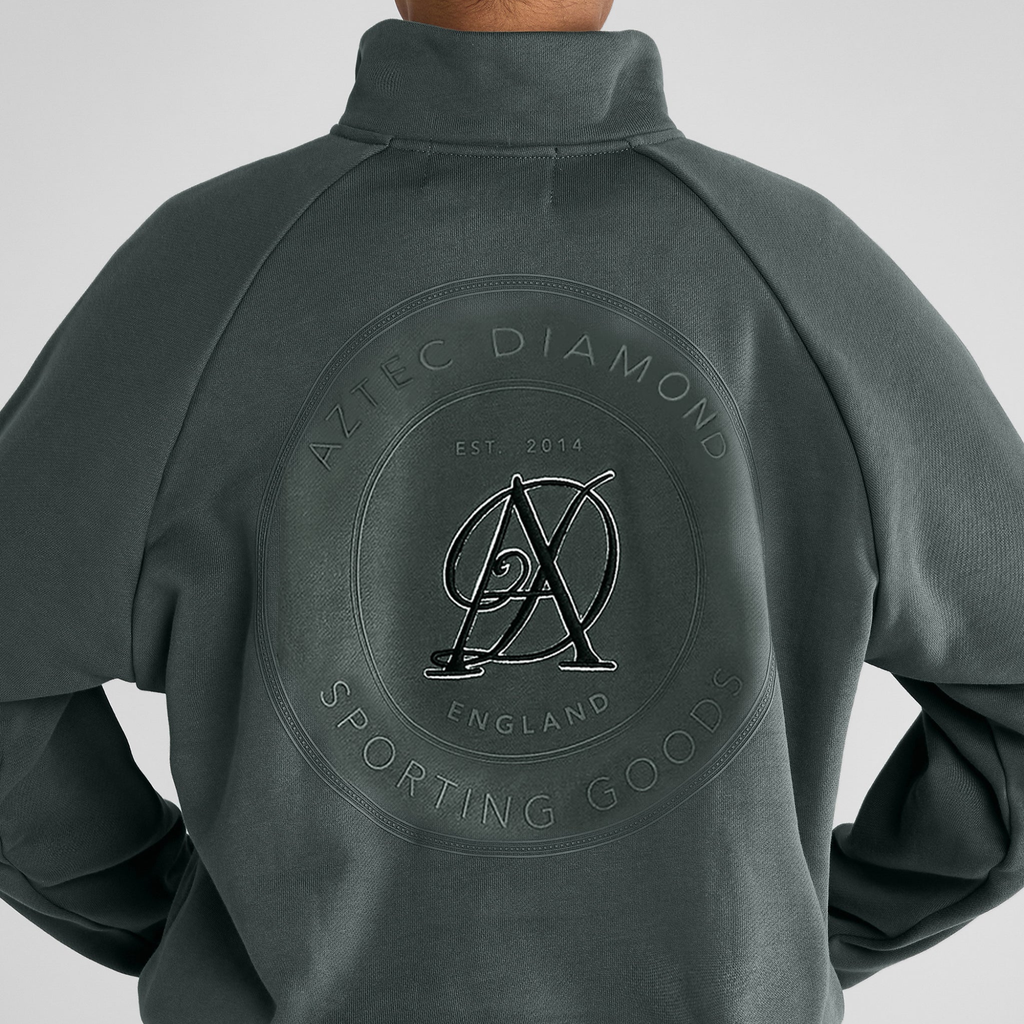 Aztec Diamond Sporting Goods Half Zip Sweater - Fern