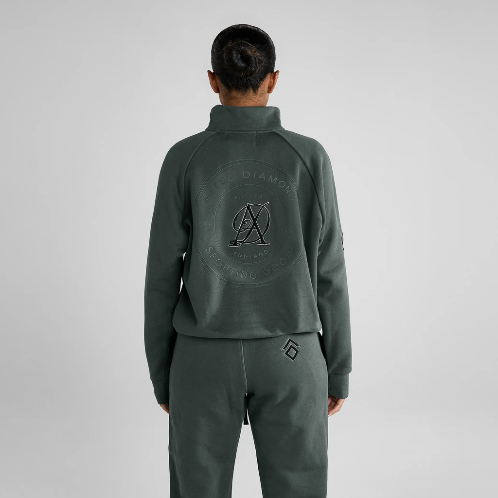 Aztec Diamond Sporting Goods Half Zip Sweater - Fern