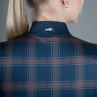 Schockemohle Ladies Xandra Training Shirt - Navy Check