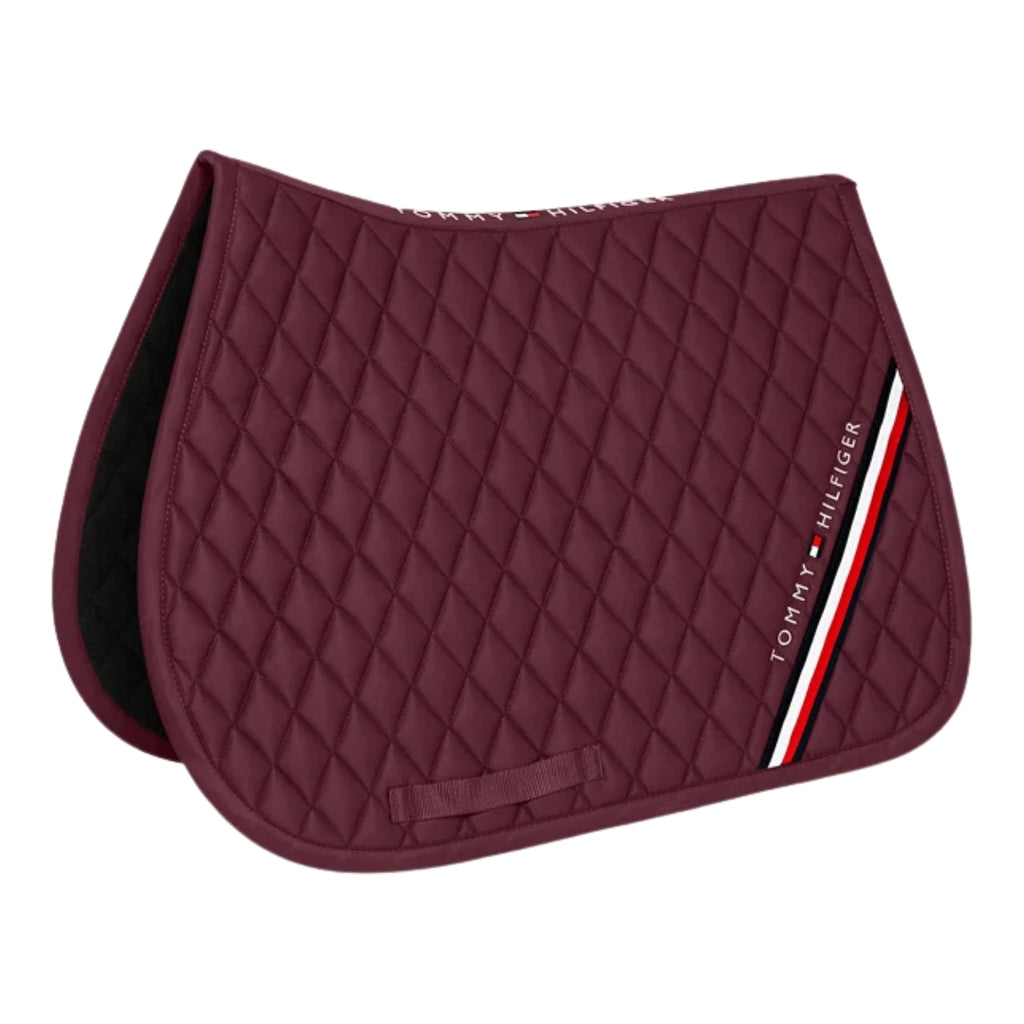 Tommy Hilfiger Stanford Jumping Saddlepad - Deep Burgundy