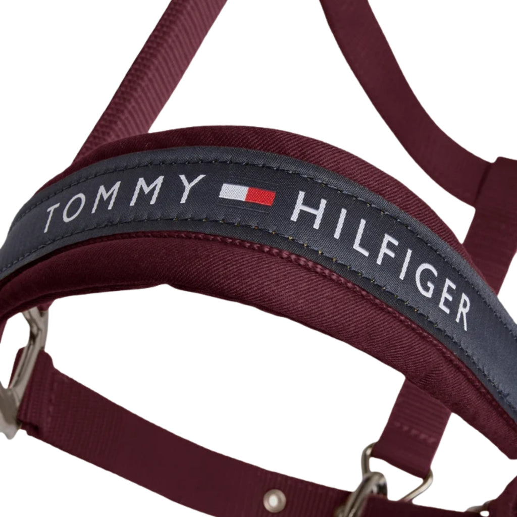Tommy Hilfiger Yale Headcollar and Leadrope Rope - Deep Burgundy