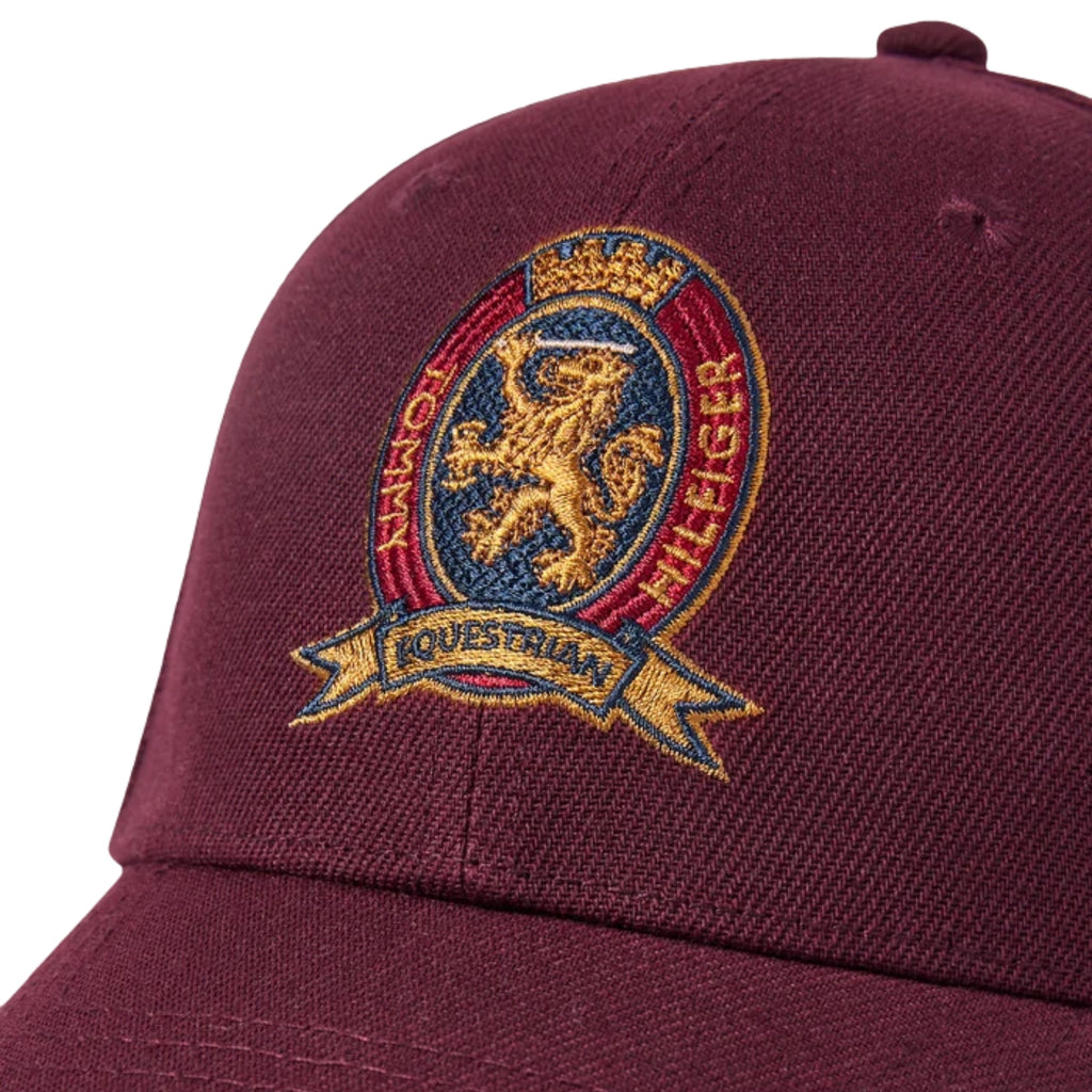 Tommy Hilfiger Royce Crest Cap - Deep Burgundy