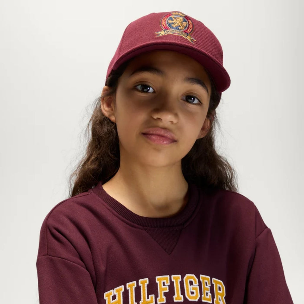 Tommy Hilfiger Royce Crest Cap - Deep Burgundy