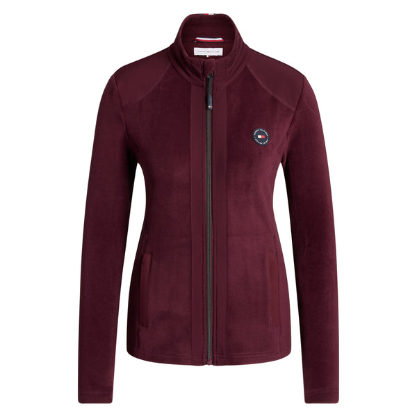 Tommy Hilfiger Ladies Elmonte Fleece Jacket - Deep Burgundy