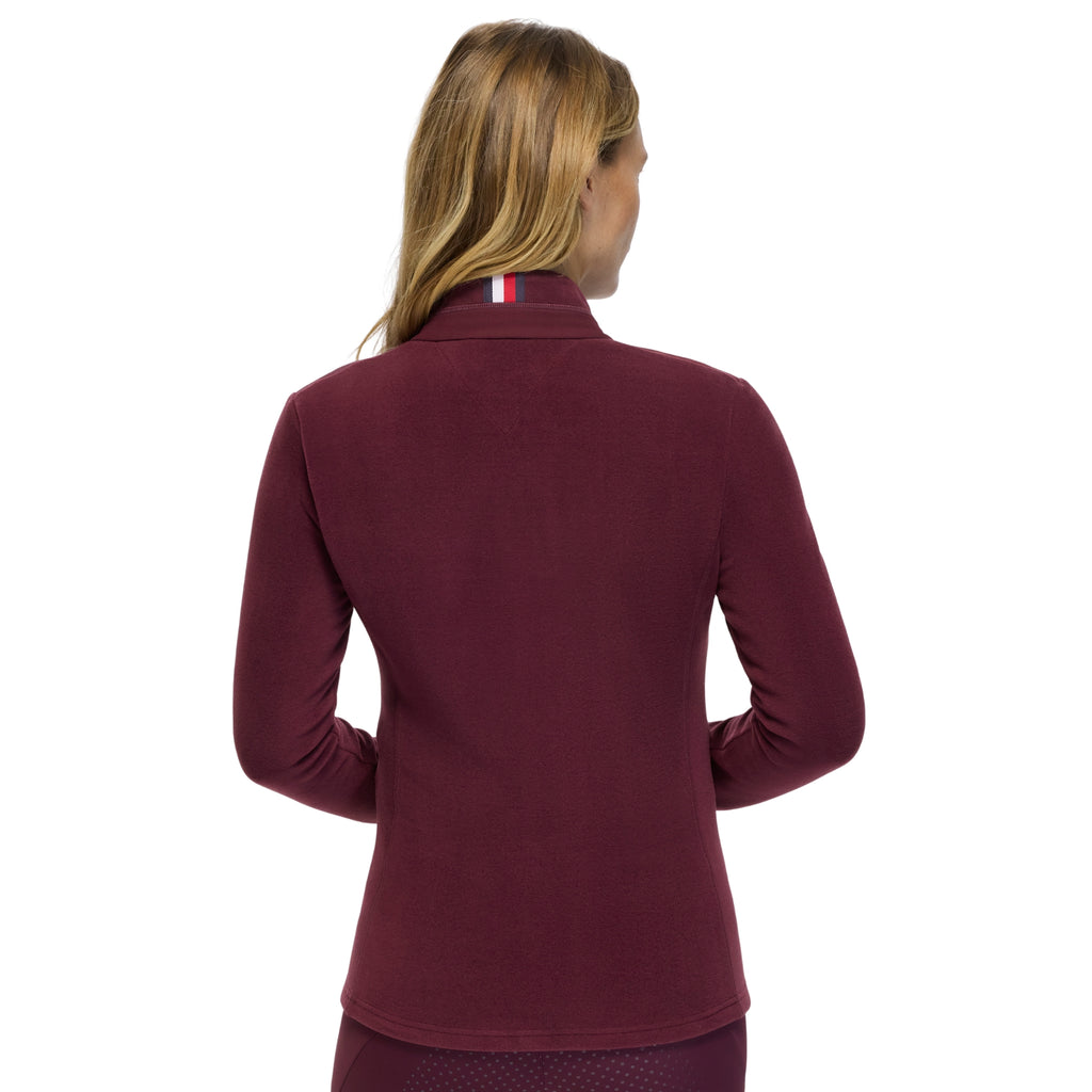 Tommy Hilfiger Ladies Elmonte Fleece Jacket - Deep Burgundy