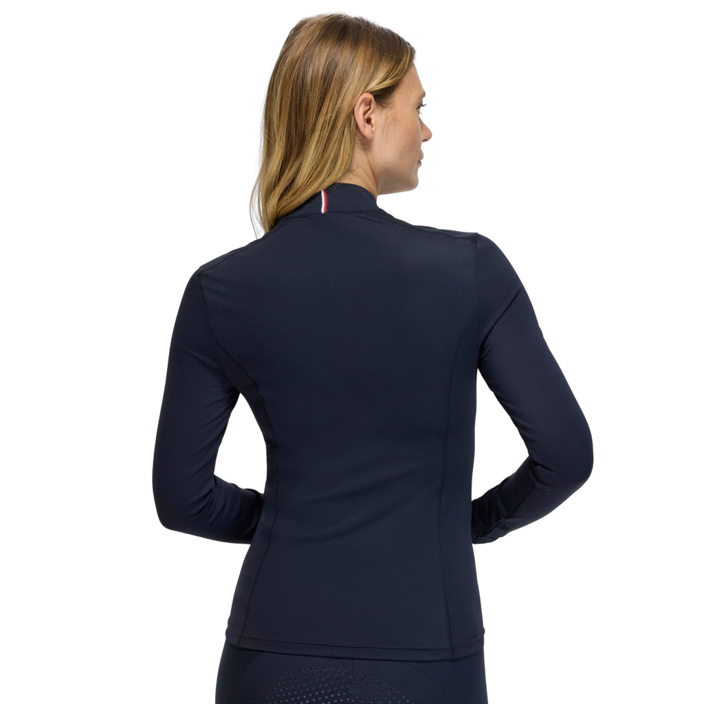 Tommy Hilfiger Ladies Echo 1/4 Zip Base Layer - Desert Sky
