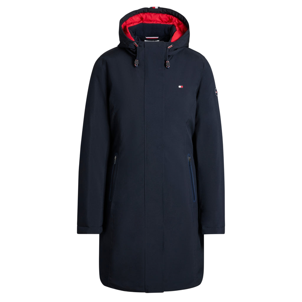 Tommy Hilfiger Ladies Loma Long Riding Parka - Desert Sky
