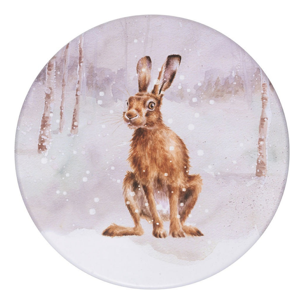 Wrendale Christmas Round Tin Snowy Woodland Medium