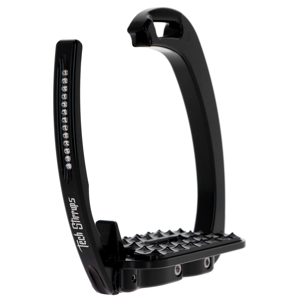 Tech Stirrups Venice Sloped Evo Swarovski - Black (Crystal Silver Night)