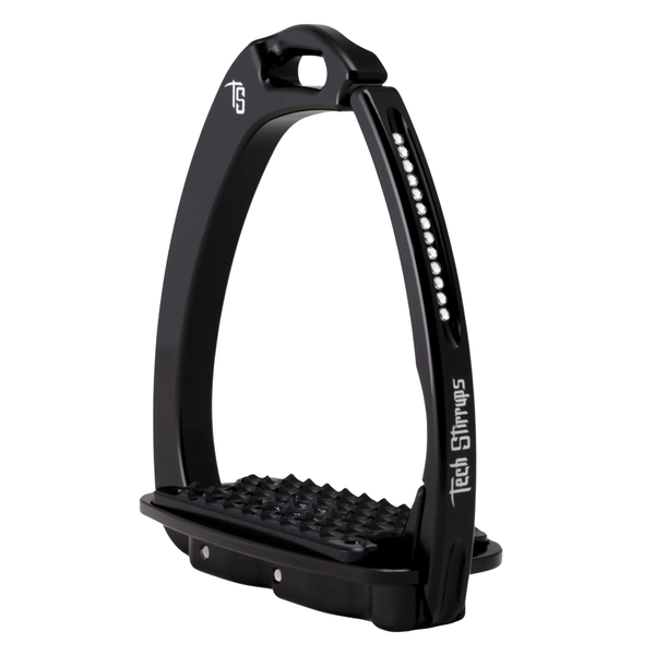 Tech Stirrups Venice Swarovski Sloped Evo Stirrup - Crystal
