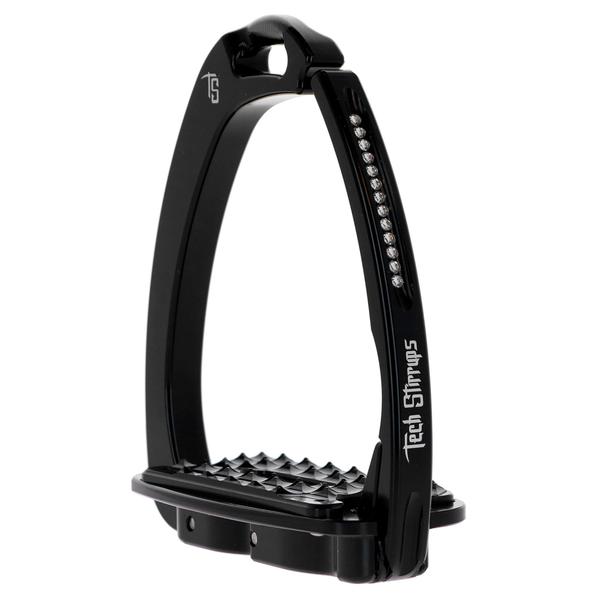 Tech Stirrups Venice Swarovski Sloped Evo Stirrup - Crystal