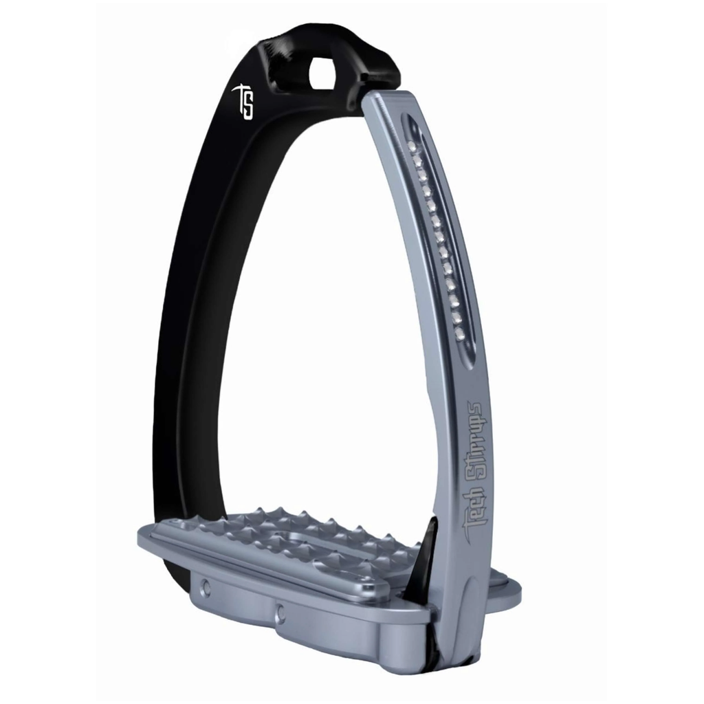 Tech Stirrups Venice Sloped Evo Swarovski - Titanium (Crystal Silver Night)