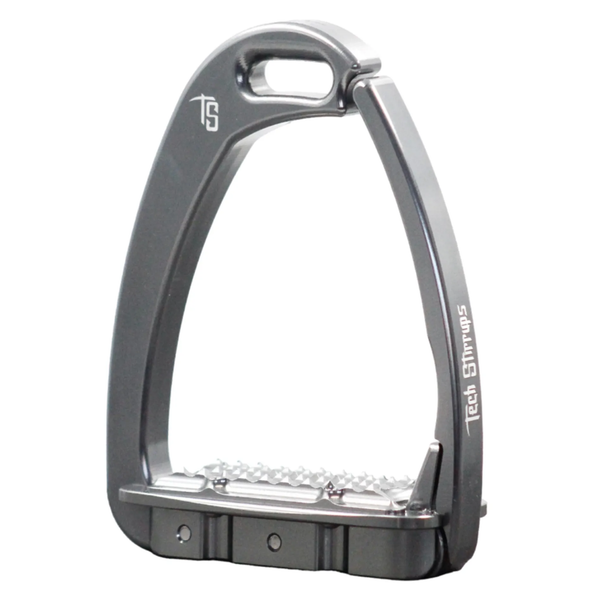 Tech Stirrups Venice Childrens Stirrup - Titanium/Titanium