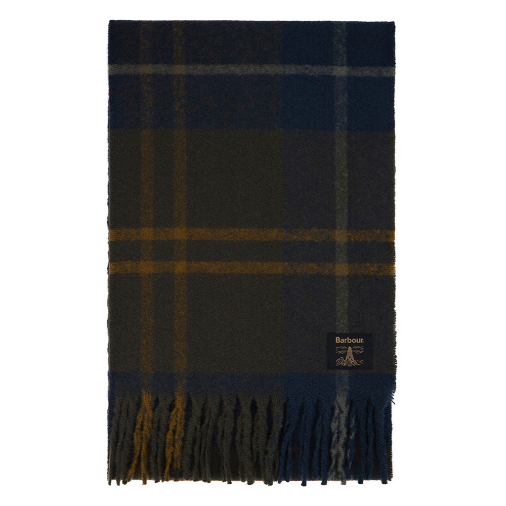 Barbour Yorklane Tartan Scarf - Shadow Classic Tartan