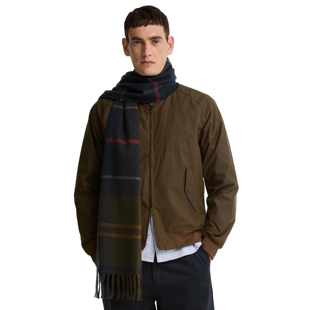 Barbour Yorklane Tartan Scarf - Shadow Classic Tartan