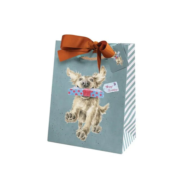 Wrendale Special Delivery Golden Retriever Gift Bag - Medium