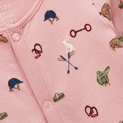 Joules Razamataz Babygrow - Pink Horse