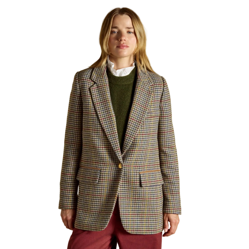 Joules Ladies Hackamore Tweed Blazer - Elton Tweed