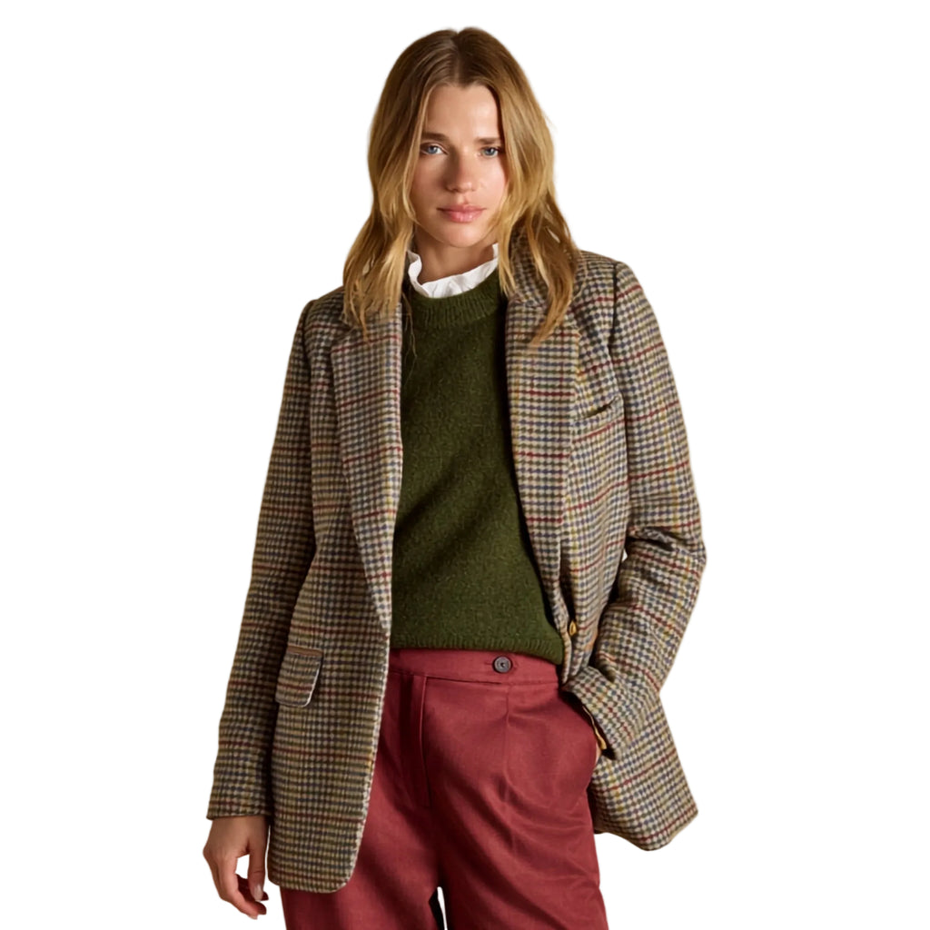 Joules Ladies Hackamore Tweed Blazer - Elton Tweed