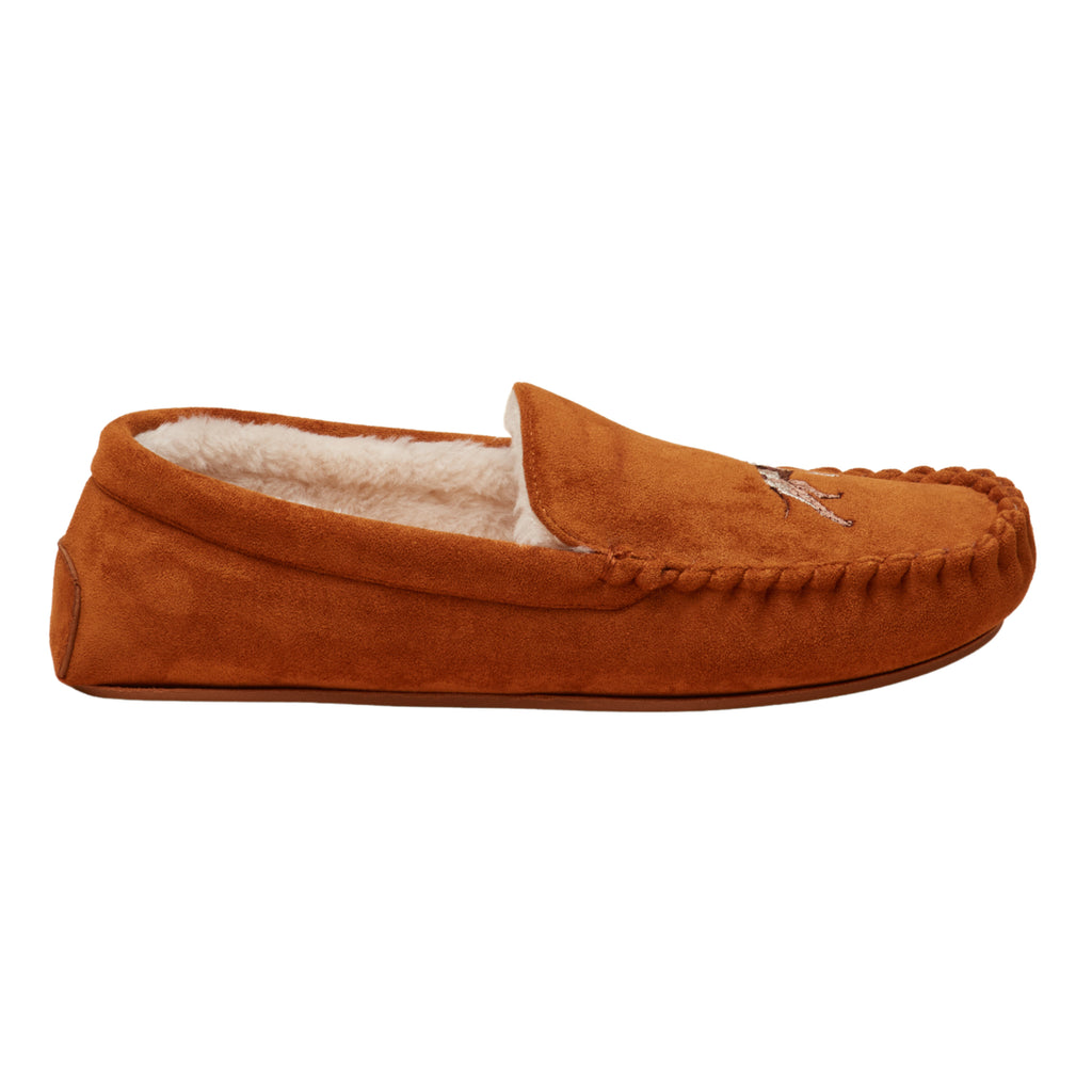 Joules Mens Moccasin Slipper - Tan Brown