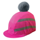 Equetech Childrens Hi Vis Vision Deluxe Pom Hat Silk - Pink