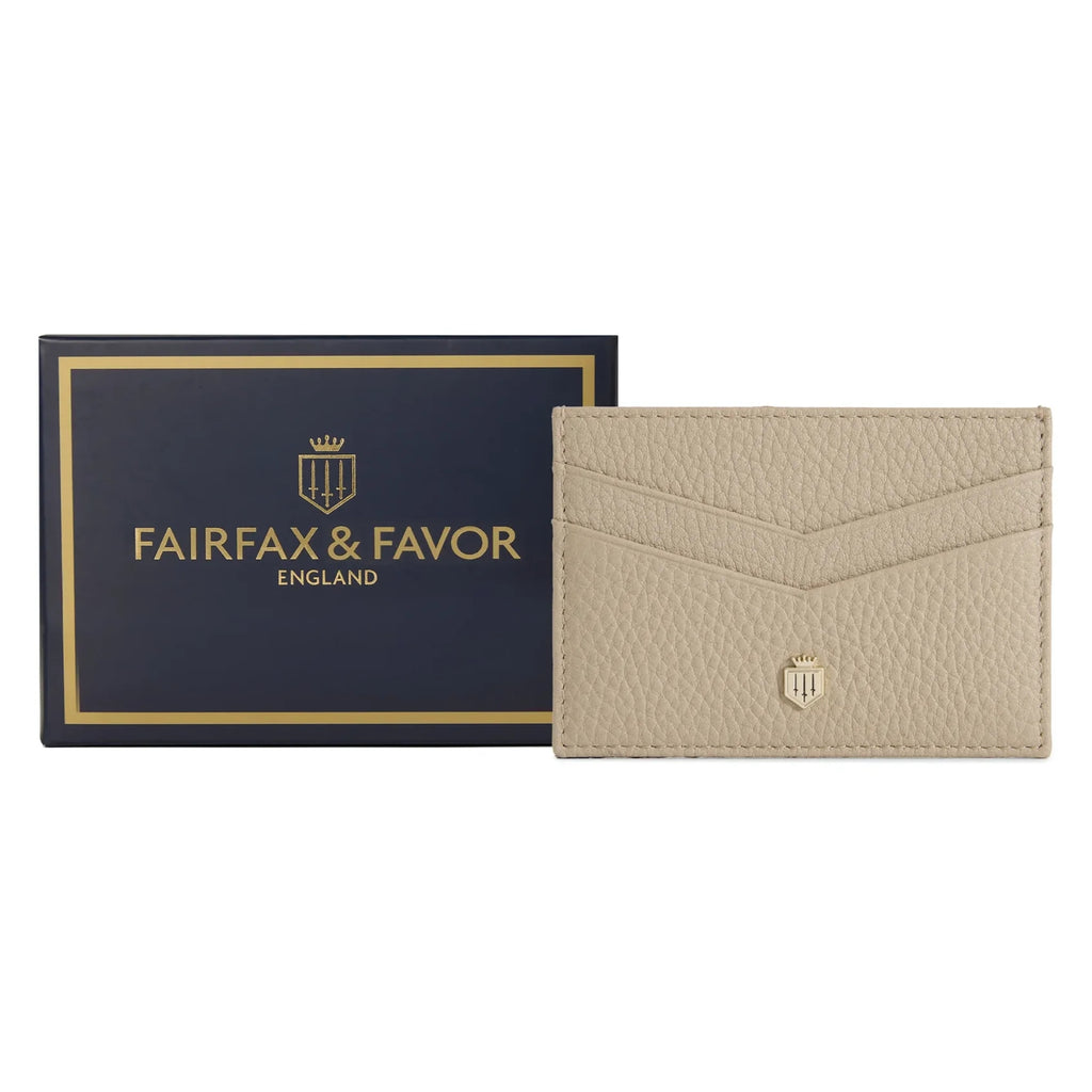 Fairfax & Favor Signature Card Holder - Stone Leather