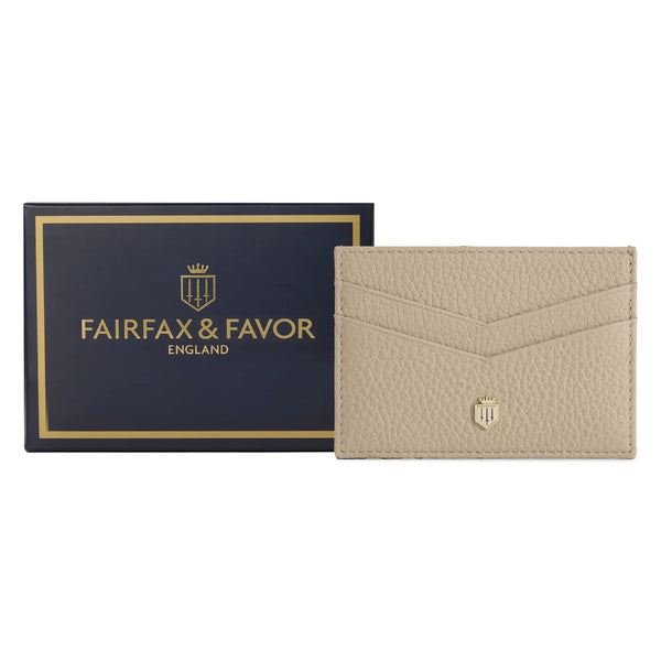 Fairfax & Favor Signature Card Holder - Stone Leather