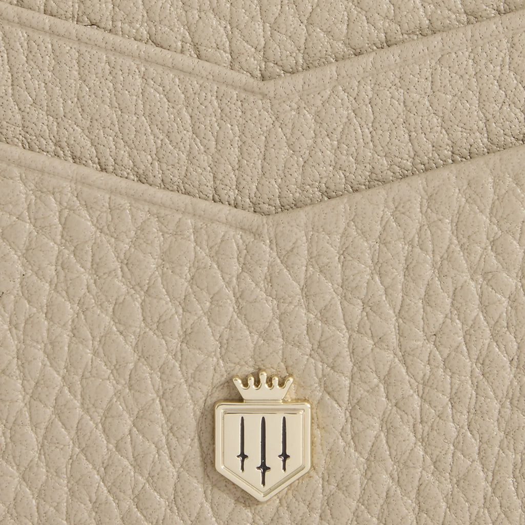 Fairfax & Favor Signature Card Holder - Stone Leather