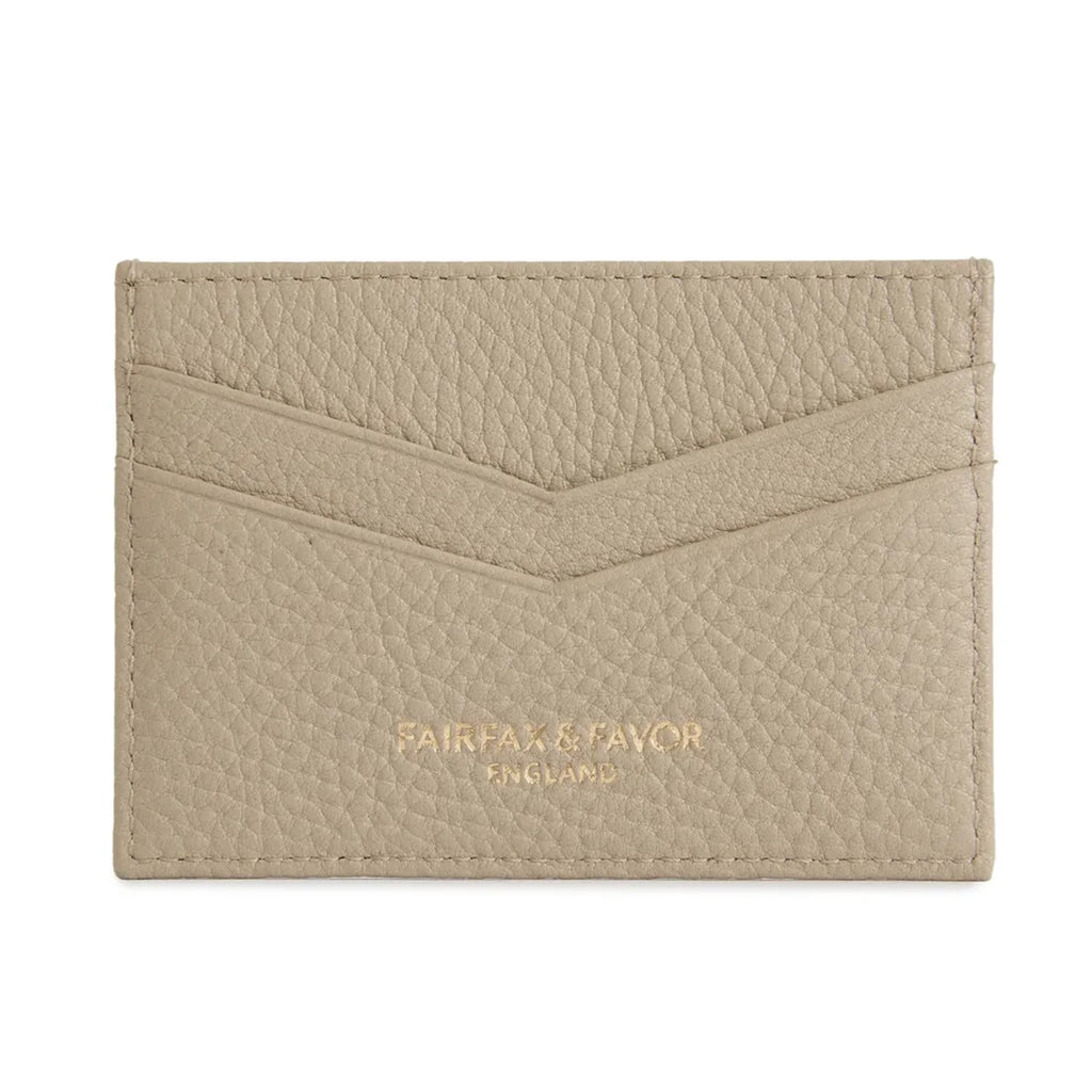 Fairfax & Favor Signature Card Holder - Stone Leather
