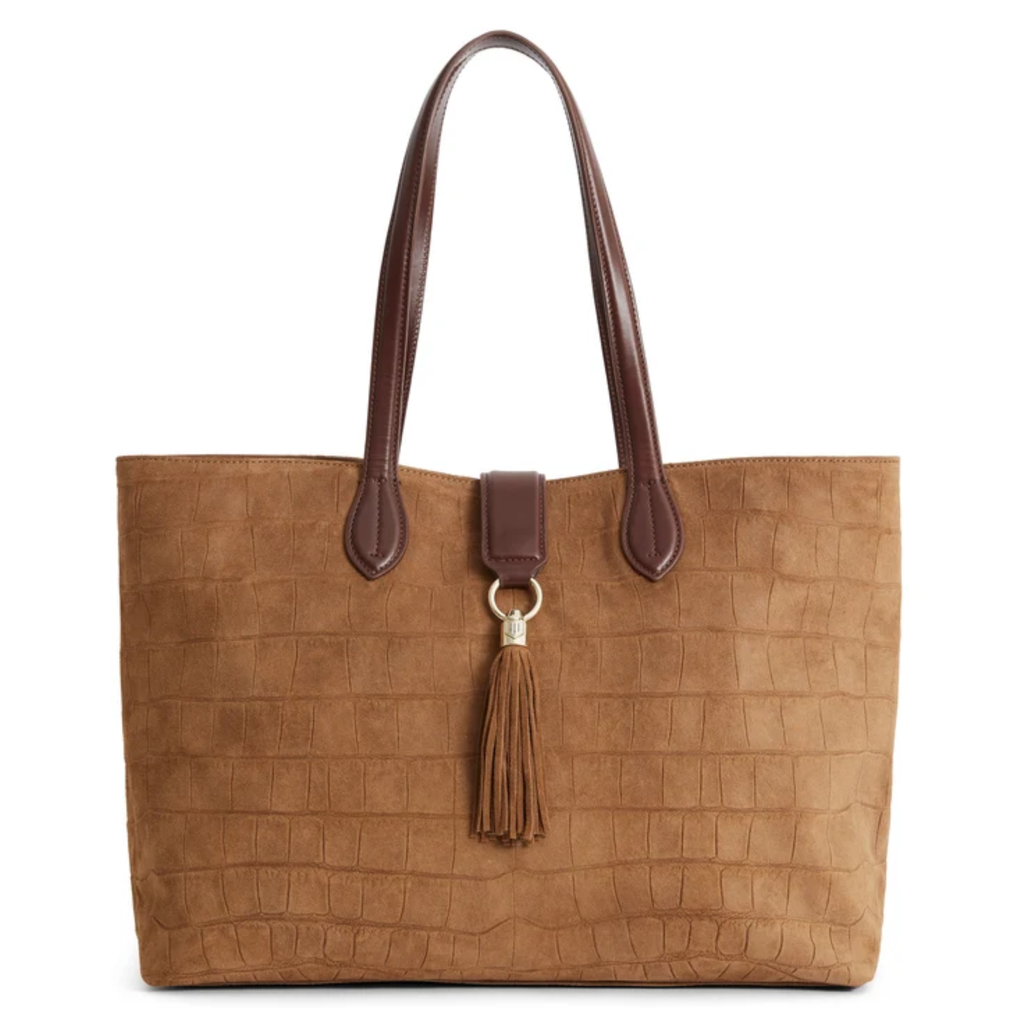 Fairfax & Favor Langham Tote Bag - Tan Croc