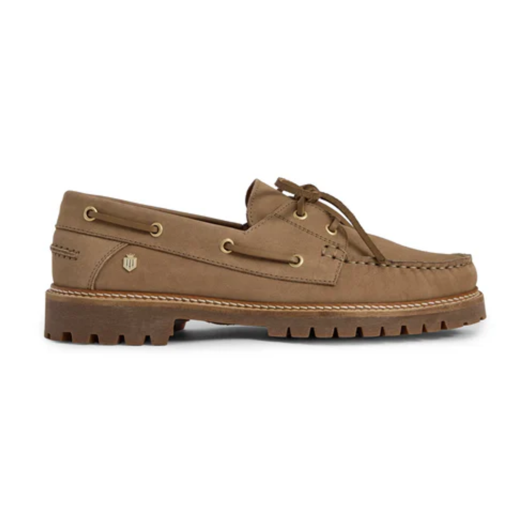 Fairfax & Favor Ladies Aldeburgh Deck Shoe - Fawn Nubuck