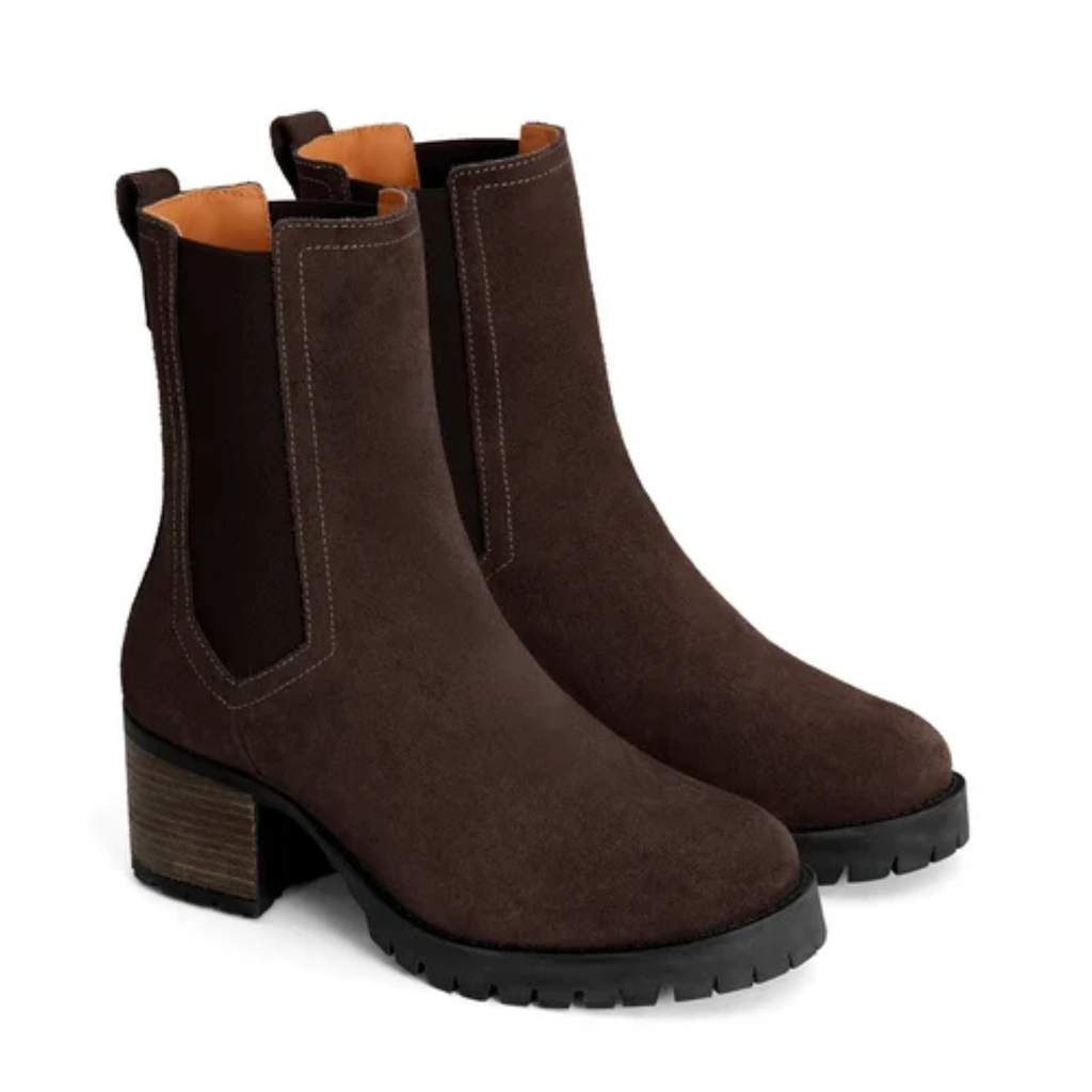 Fairfax & Favor Ladies Heeled Boudica - Chocolate Suede