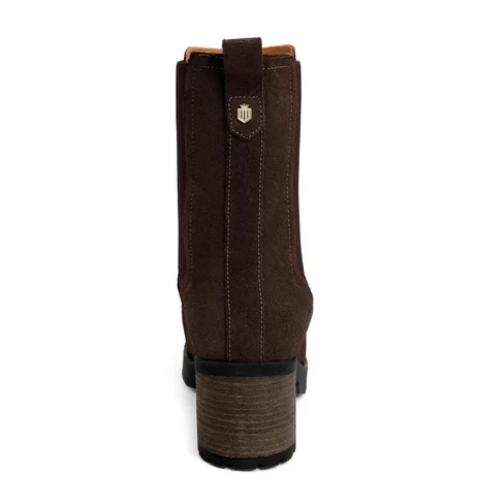 Fairfax & Favor Ladies Heeled Boudica - Chocolate Suede