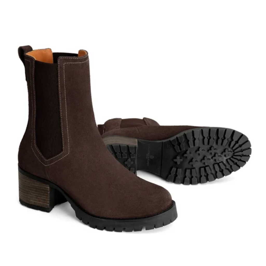 Fairfax & Favor Ladies Heeled Boudica - Chocolate Suede