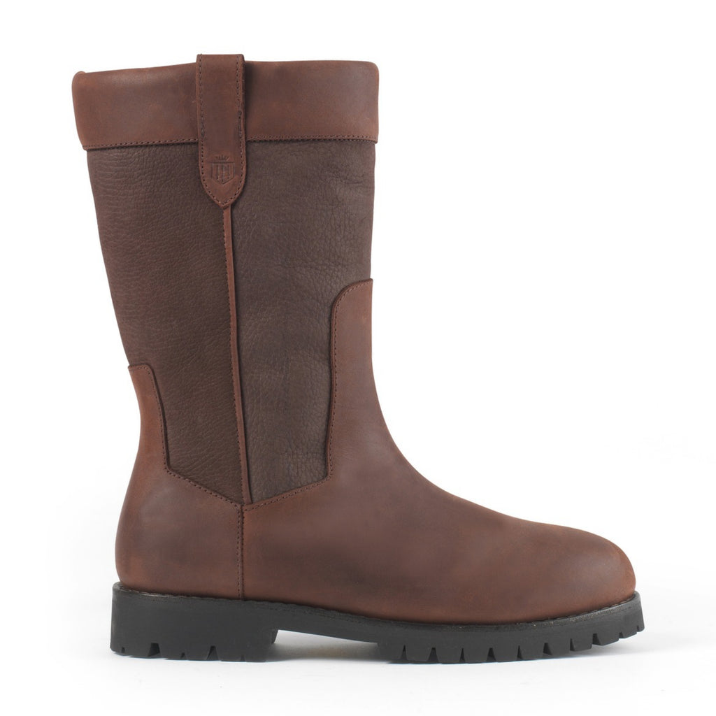 Fairfax & Favor Ladies Burghley Mid Calf Boot - Mahogany Leather
