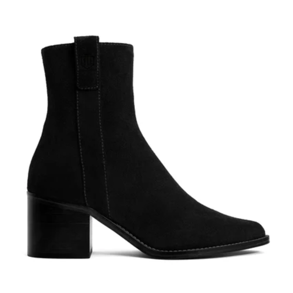 Fairfax & Favor Ladies Heeled Ludlow Ankle Boot - Black Suede