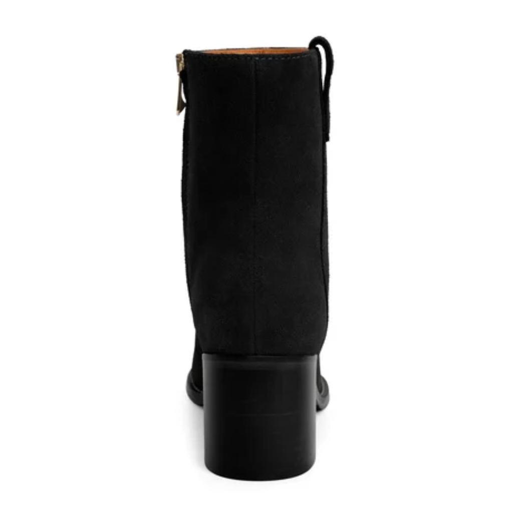 Fairfax & Favor Ladies Heeled Ludlow Ankle Boot - Black Suede