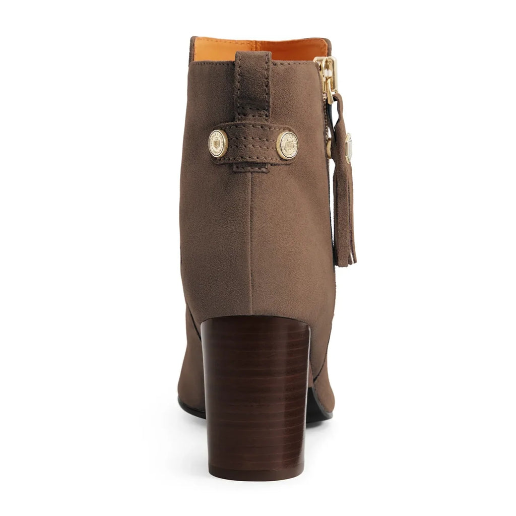 Fairfax & Favor Ladies Oakham Ankle Boot - Deep Taupe Suede